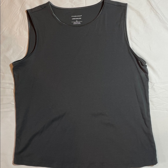 Christopher & Banks Charcoal Gray Tank Top - Picture 1 of 2